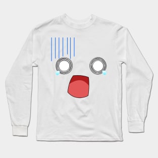 Nani?! Panicked Anime Face Long Sleeve T-Shirt